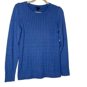 Talbots- blue long sleeve sweater. Size S
